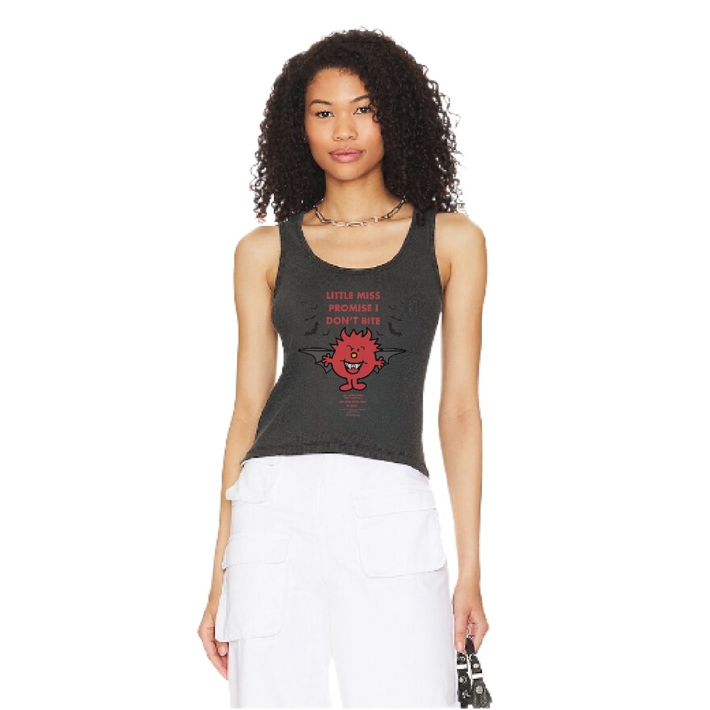 Little Miss Promise I Dont Bite - Rib Tank - Black Snow - Size M - BNWT